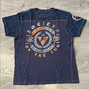 Society Navy Graphic Tee